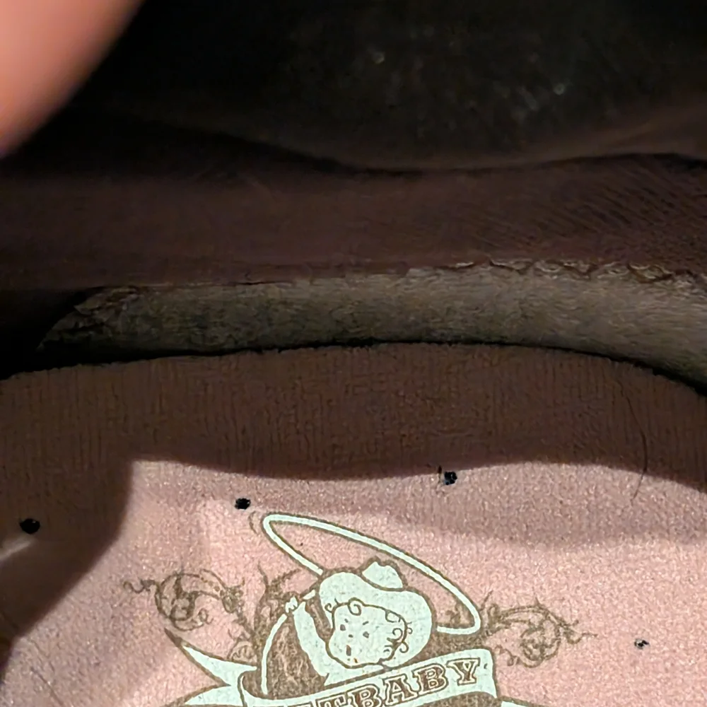 Tan Suede Western Boots with Embroidery - Picture 8 of 10